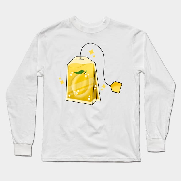 Lemon Tea Long Sleeve T-Shirt by Kimprut